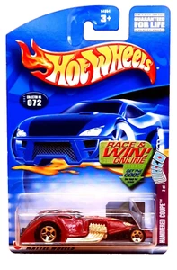 2002 Hot Wheels #072 Hammered Coupe Dark Red 2/4 Trump Cars Series - Bild 1 von 2