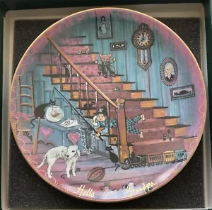 P. Buckley Moss ANNA PERENNA Plate - "Hello Grandpa" #4266 - Picture 1 of 6