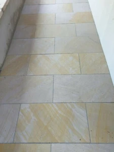 30 m² Bodenplatten - Sandsteinplatten in Ihren Wunschmaßen, Sandstein beige/gelb - Bild 1 von 15