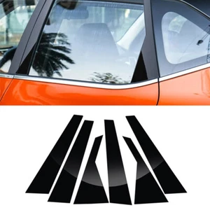 For Kia Seltos 2020 2021 2022 2023 Black Pillar Post Door Window Trim Cover - Picture 1 of 11