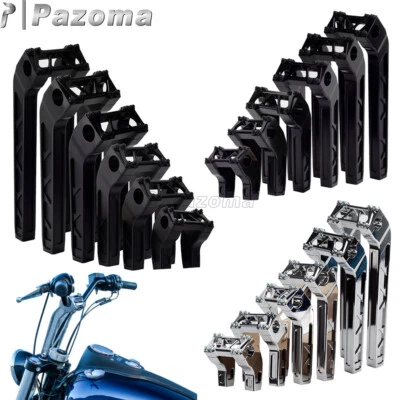 1.5" Pullback Style Handlebar Riser For Harley Dyna Street bob Softail Road King — 第 1/4 张图片