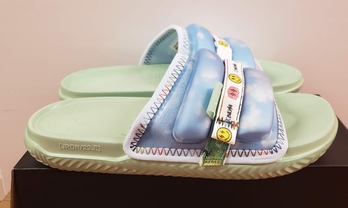 NIKE AIR JORDAN J BALVIN SUPER PLAY SLIDE SP VERDE BLU CELESTINO