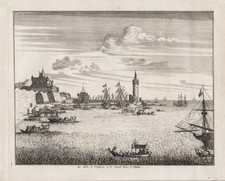 Naples Naples Naples Campania etching view Blaeu Mortier 1704