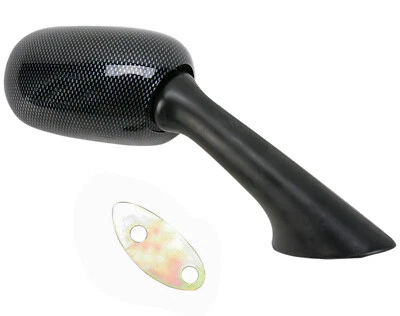 Espejo retrovisor derecho para moto Emgo aspecto carbono (20-87071) Foto 1 de 2