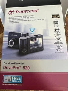 Transcend Dashcam DrivePro 520 Kamera 1080P HD Aufnahme AUFGERÜSTET 128GB Karte - Bild 1 von 2