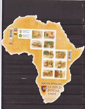 South africa mnh sheet map shaped 11th field postal unit 2012