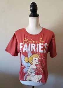 Disney Junior's M Believe in Fairies Crop Tee Short Sleeve Thinkerbell Bruchetta - Picture 1 of 8