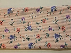 Lorber Industries of California 1995 striped/spring floral fabric pattern #12349 - Picture 1 of 10