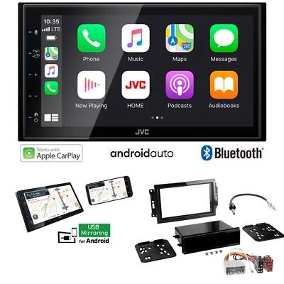 JVC KW-M560BT Radio Apple CarPlay Android für Chrysler 300C 2004-2007 schwarz - Bild 1 von 4