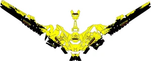 2023+ Ski Doo Summit & Freeride Turbo Rock Graphic Kit Wrap Decals Design - Picture 1 of 3