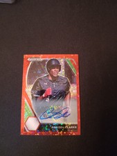 2021 Panini Prizm Draft Picks Red Prizm Auto /99 Denzel Clarke #PDP127 Auto A's