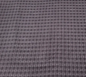 Little Quilts Small Plaid Print BTY Henry Glass Cream Black Gray - Picture 1 of 3