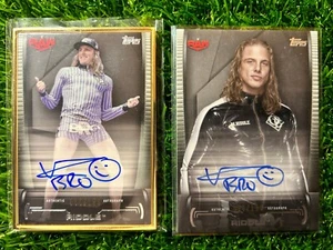 Matt RIddle Auto 2021 WWE Undisputed Base & Gold Border Autograph Cards - Picture 1 of 4