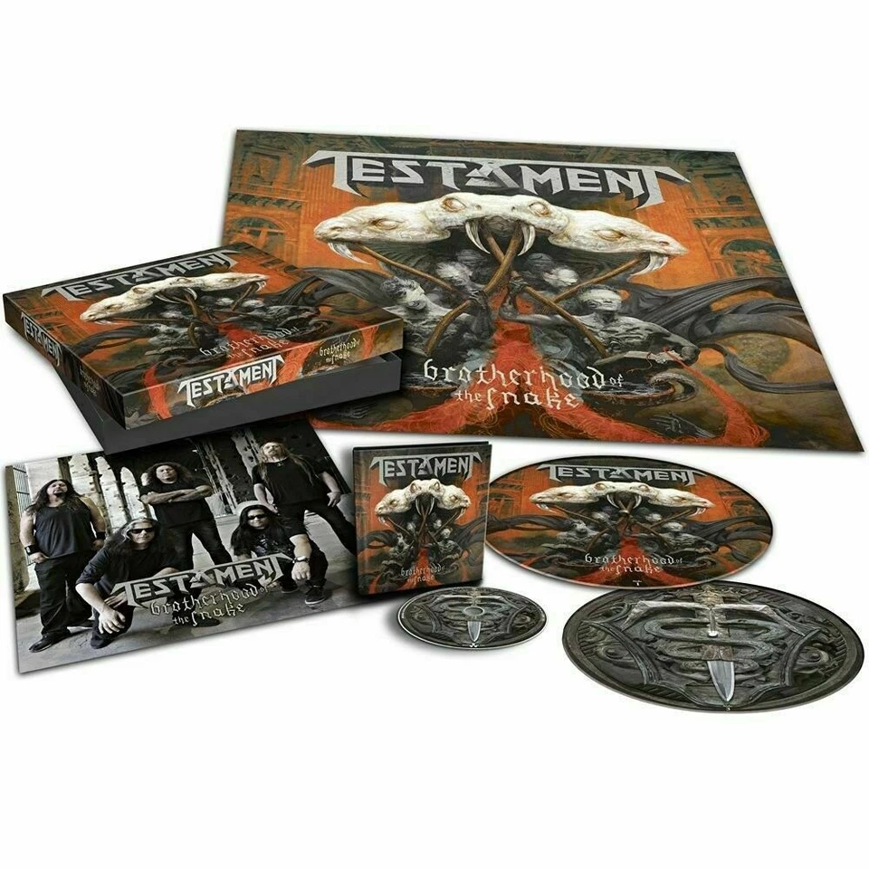 Testament Brotherhood of The Snake**Box Set**Digi Cd, Poster, PICTURE PIC disc - Image 1 of 1
