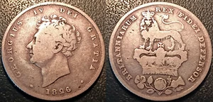Royaume-Uni - George IV - 1 shilling argent 1826 ! KM#694 - Picture 1 of 1