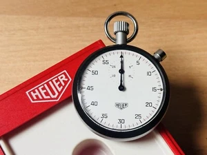 Vintage c.1970 HEUER 408.201 Science & Research Stopwatch Amazing Condition - Picture 1 of 14