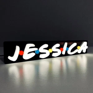 Personalised Friends TV LED Name Sign – Custom 3D Light, Central Perk Decor - Picture 1 of 2