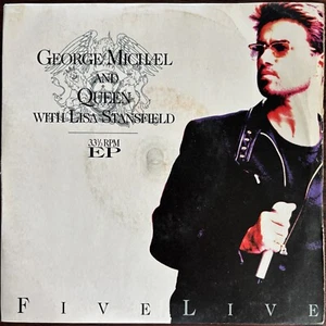 GEORGE MICHAEL + QUEEN - Five Live - UK 1993 1st Pressing - VG+ Vinyl - Picture 1 of 10