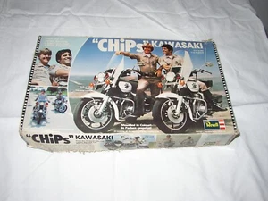 CHiPs Kawasaki KZ900 KZ1000 Motobike Model Kit - Revell 1980 n. 7800 - Completo - Foto 1 di 18
