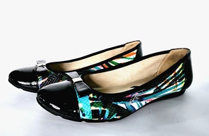 Anne Klein Sport Slip-On Ballet Flat Shoe Women's Size 8 M Bow Logo Comfort - Picture 1 of 14