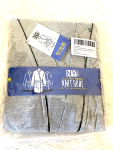 NY Threads Knit Robe Lightweight Summer Cotton Blend Bathrobe Size Small NWT - Picture 1 of 2