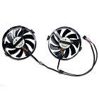 1Pair Cooling Fans For Xfx R9 370 380 380X R7 370 360 Qick Graphics Card Cooler