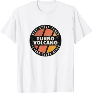 Retro Turbo Volcano “Space Tuned Future Laser Disco” 1980s T-Shirt *NEW 10 Color - Picture 1 of 11