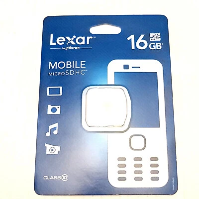 Lexar Mobile Micro SDHC 16GB Memory Card - NEW Sealed - Image 1 of 3