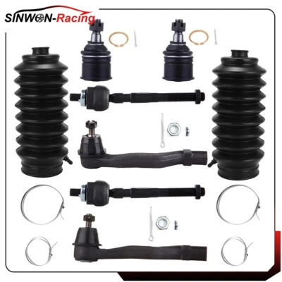 Kit de rótula de barras de amarre delanteras interiores exteriores 8 piezas para Acura Integra 1994-1997 Foto 1 de 4