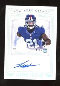 2015 NATIONAL TREASURES LANDON COLLINS SILVER ROOKIE AUTO #175 14/25 RC - Picture 1 of 1