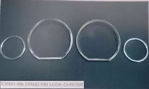 1991-2000 for BMW 3 Series E36 Gauge Dashboard Meter Chrome Rims Trims Covers - Bild 1 von 1
