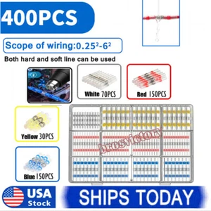 400PCS Connectors Solder Seal Wire Connector Solder Seal Heat Shrink Connectors - Picture 1 of 20