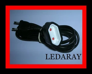 CABLE ALARGADOR PROLONGADOR PLANO 3 METROS - 2POLOS - 2X1mm - Imagen 1 de 4