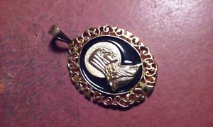 Fancy Gold-Tone Religious Christian Pendant Medal Mother Mary "XUPING" Mark - Picture 1 of 5