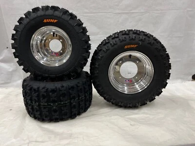 DWT Sunf A027 Wheels Tires 23x8-11 Front 20x11-9 Rear Honda ATC 200X 1983 - 1985 - Image 1 of 4