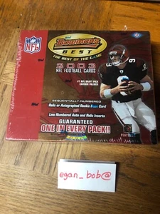 Bowman Best Football 2003 caja sellada automática cada paquete por favor lee bonitas tarjetas - Imagen 1 de 10