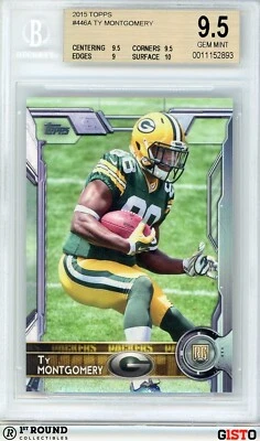 Tarjeta de novato Topps Gisto #446A POP 1: Ty Montgomery RC BGS 9.5: 2015 Foto 1 de 3
