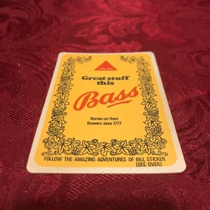 BREWERIANA - BASS BREWERY - GREAT STUFF THIS BASS - BEER MAT - TRAY 145 - Picture 1 of 2