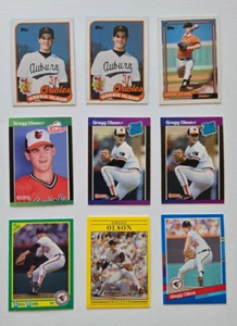 Gregg Olson vintage topps, donruss, fleer baseball cards - (9) card lot - Picture 1 of 5