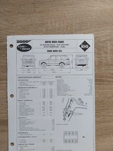 Fuche Technique Range Rover EFI V8 3500 3.5 Reglatech 1988 Range Rover Essence - Picture 1 of 2