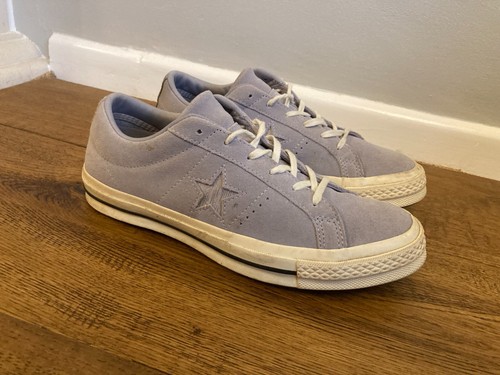 DONNA CONVERSE ONE STAR SCARPE DA GINNASTICA STRINGATE UK 7 SCARPE BASSE GRIGIO PELLE TUTTE