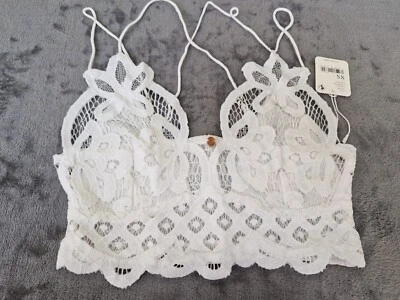 Top Free People FP One Adella Bralette Blanco Talla X-Pequeño Nuevo Precio de venta sugerido por el fabricante £32.00 Nuevo con etiquetas Foto 1 de 4
