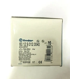 60.12.9.012.0040 Relè Finder 10Amp Relè DPDT, Bobina 12VDC - Foto 1 di 5
