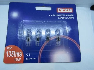 BOMBILLA HALÓGENA G4 12V 10W 1X4 cápsula - Imagen 1 de 2