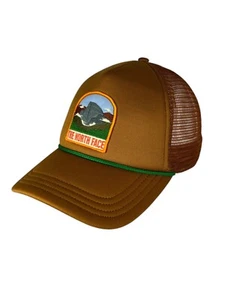 The North Face Valley Trucker Hat OS One Size Brown Corded Military Outdoors EUC - Picture 1 of 10