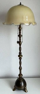 Jugendstil Art Deco Tischleuchte Messinglampe - Bild 1 von 9