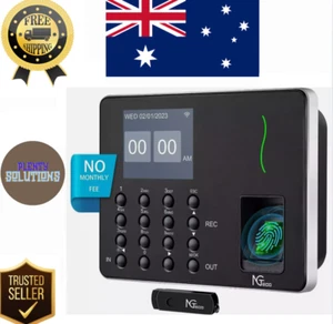 NGTeco Time Clock in Machine, Fingerprint Attendance Machine, Time Clock W3-AU - Picture 1 of 10