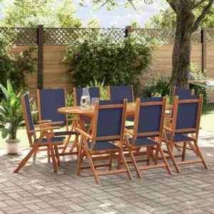 Set de Comedor de Jardín Sillas Mesa de Patio Madera Maciza de Acacia vidaXL - Imagen 1 de 70