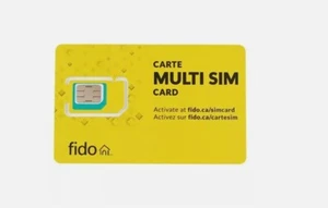 10 Pack Prepaid Fido Mobile CANADA 4G LTE Multi Sim Card - 3 in 1 - Photo 1 sur 1