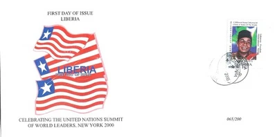 Liberia 1999 Rare FDC Indonesia President Abdurrahman Wahid MNH - Image 1 of 2